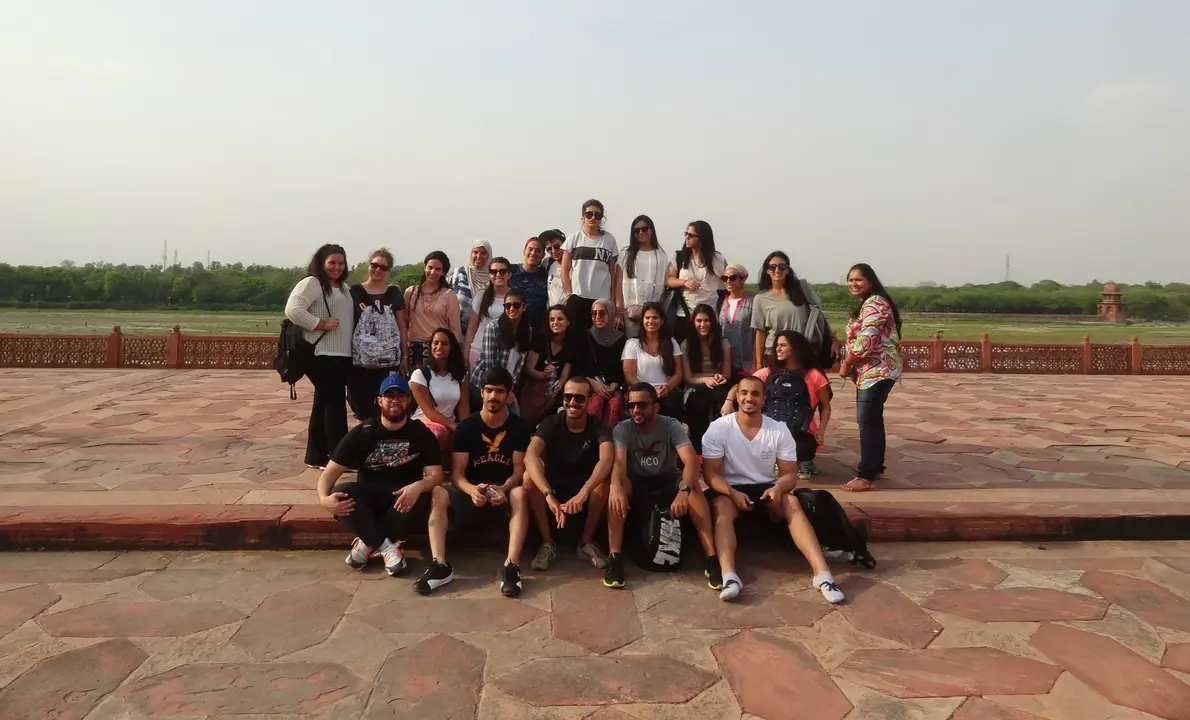 International volunteers in India